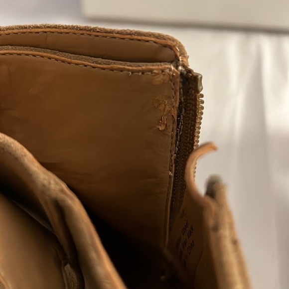 Franco Sarto Kline suede leather double buckle block heel booties ankle Sz 8 - Picture 13 of 14